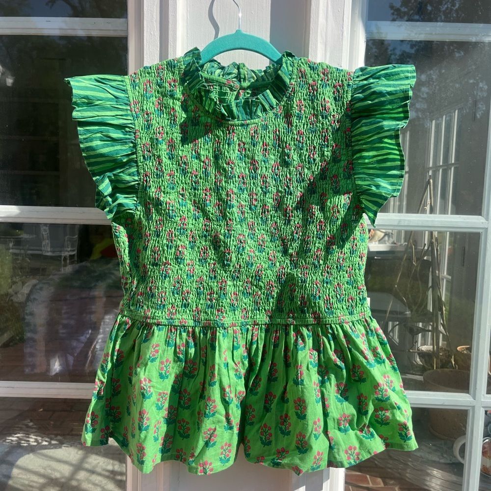 Printfresh In Bloom High Priority Blouse in Clover Green NWT - Picture 6 of 16